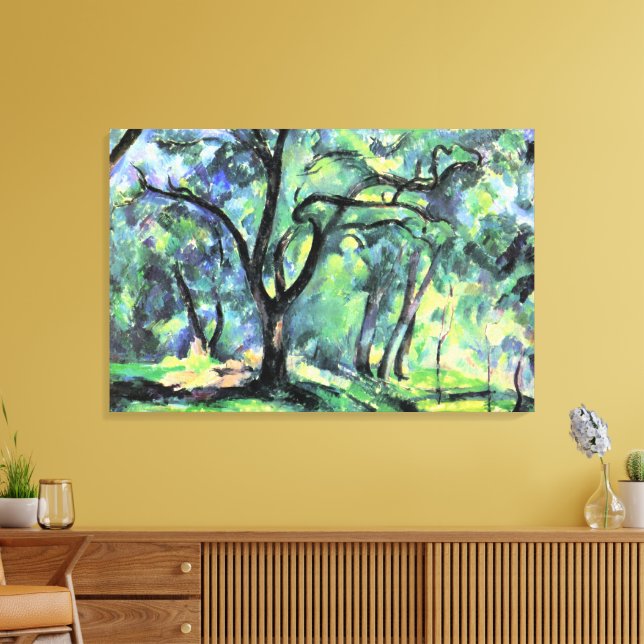 Impressão Em Tela Pintura de Paul Cezanne, Floresta, (Insitu(Sala de estar))
