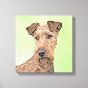Impressão Em Tela Pintura de Terrier irlandesa - Arte de Cão Origin