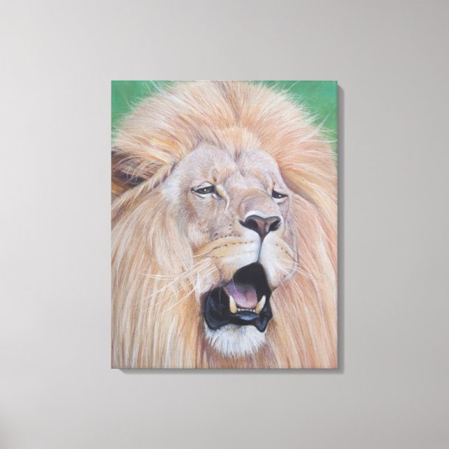 Impressão Em Tela pintura de vida selvagem de arte de gatos grandes  (Frente)