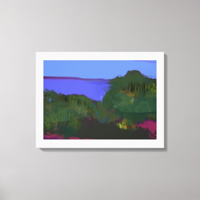 Impressão Em Tela Pintura de vista costeira (Frente)