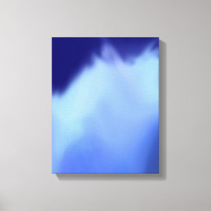 Impressão Em Tela pintura digital a cores aquáticas azuladas