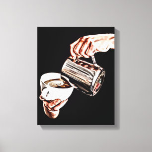 Impressão Em Tela pintura digital de café a jato