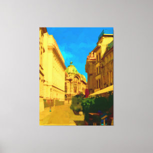 Impressão Em Tela Pintura digital em Bucareste City