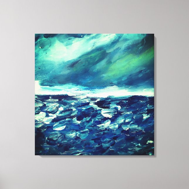 Impressão Em Tela Pintura do Abstrato do Dia do Inverno (Frente)