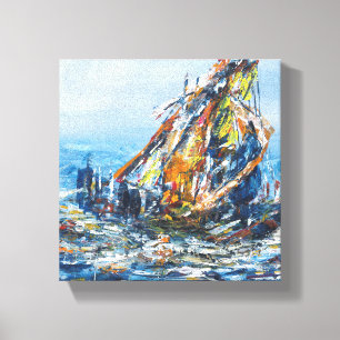 Impressão Em Tela Pintura do Declive da Parede de Entrega