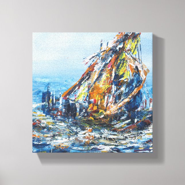 Impressão Em Tela Pintura do Declive da Parede de Entrega (Frente)