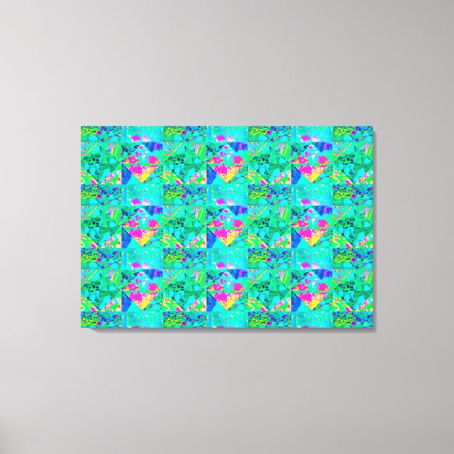 Impressão Em Tela Pintura do Jardim com Hydrangea e Blues (Frente)