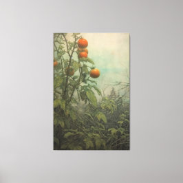 Impressão Em Tela Pintura do Jardim de Tomate Vibrante