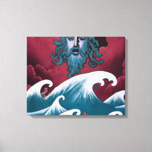 Impressão Em Tela Pintura do óleo de Crimson Neptune