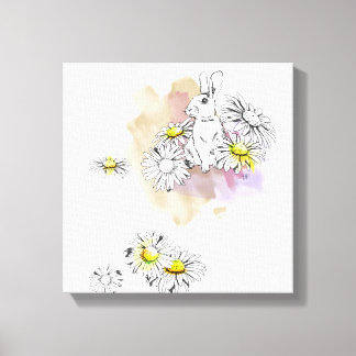 Impressão Em Tela Pintura do Rabbit