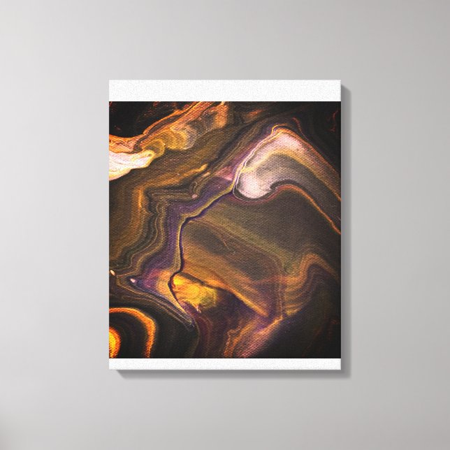 Impressão Em Tela Pintura em acrílico (Frente)