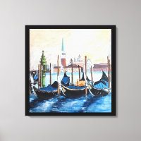 Pintura em acrílico original de Gondolas por marca