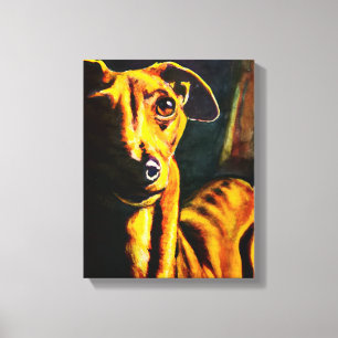 Impressão Em Tela Pintura em Greyhound Italiano
