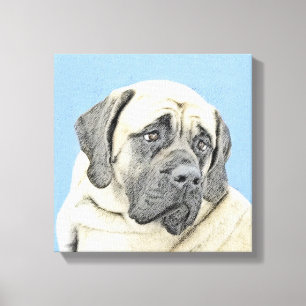 Impressão Em Tela Pintura em Inglês Mastiff (Fawn) - Arte Original p