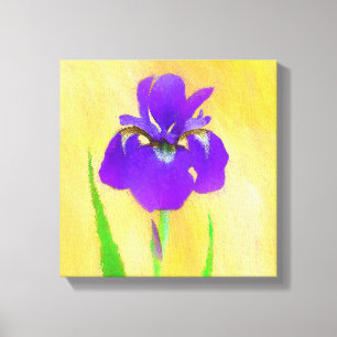 Impressão Em Tela Pintura em Íris com pérola - Cão original branco A