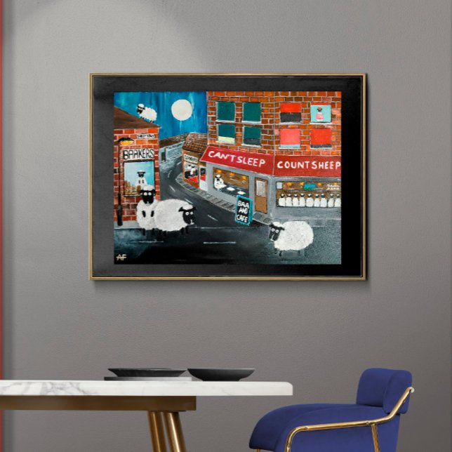 Impressão Em Tela Pintura em Ovinos por Alfred Fox (Not Actual Size)