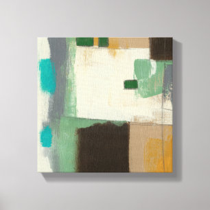 Impressão Em Tela Pintura Expressionista com Traços Pesados de Pinc