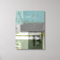 Pintura Moderna com Letras Cortadas