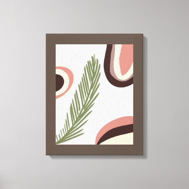 Impressão em Tela Pintura Natural Boho Arco-Íris (Frente)
