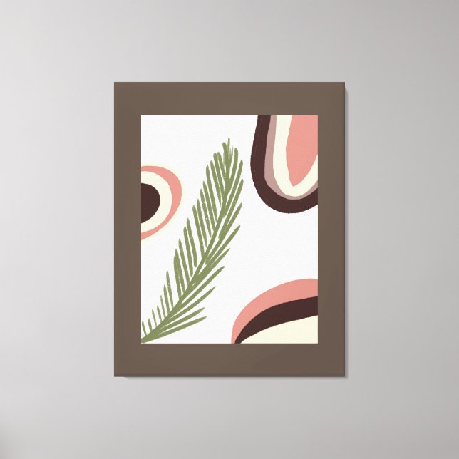Impressão em Tela Pintura Natural Boho Arco-Íris (Frente)