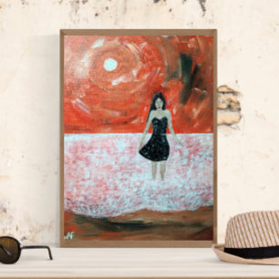 Impressão Em Tela Pintura Oriental por Sunset de Alfred Fox