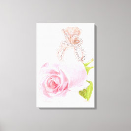 Impressão Em Tela Pintura original na Canvas, "Diamante rosa"