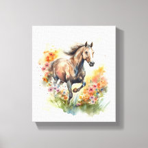 Pintura por Aquarela de um Cavalo