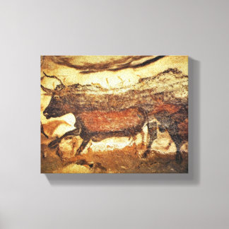Impressão Em Tela Pintura Pré-Histórica De Cavernas Lascaux