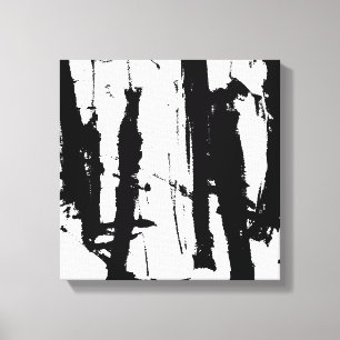 Impressão Em Tela Pintura preto e branco minimalista