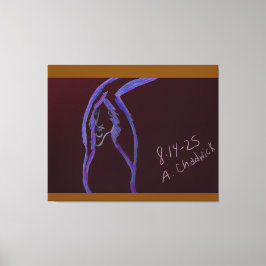 Impressão Em Tela Pintura Rupestre em Tela Esticada