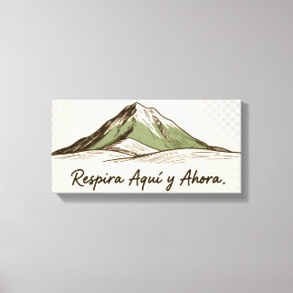 Impressão Em Tela Pintura Rústica: Montaña, Paz y Minimalismo