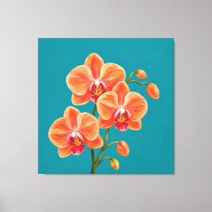 Impressão Em Tela pintura spray de orquídea