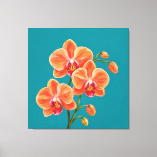 Impressão Em Tela pintura spray de orquídea