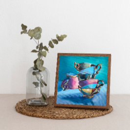 Impressão Em Tela Pinturas Coloridas no Chá, Pintura a Óleo na Impre