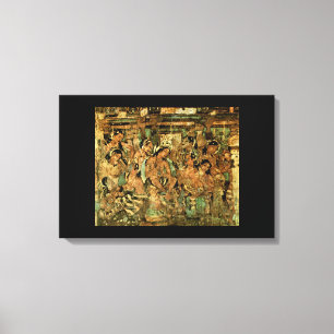 IMPRESSÃO EM TELA PINTURAS DE CAVERNA DE AJANTA
