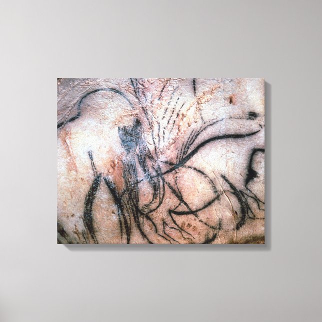 Impressão Em Tela Pinturas que retratam mamute e gado, da C (Frente)