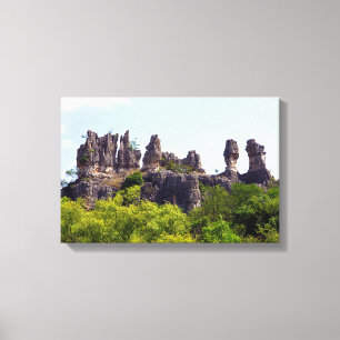 Impressão Em Tela Pínulas de Shilin Floresta de Pedra - Yunnan, Chin