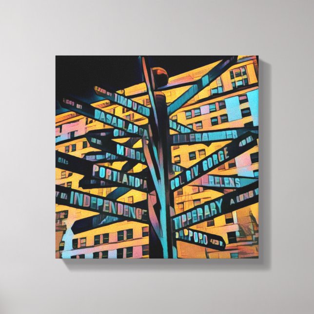 Impressão Em Tela Pioneer Square Portland (Frente)