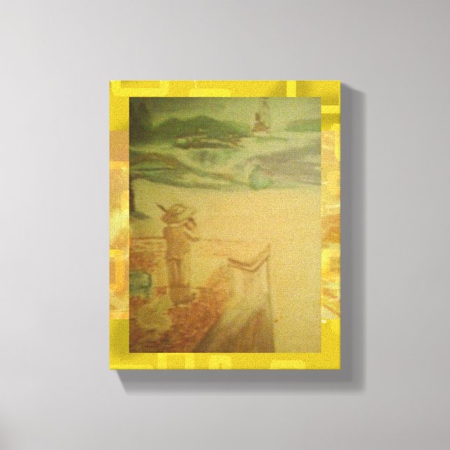 Impressão Em Tela Piquenique pela Geometria do Concertos de Seashore (Frente)