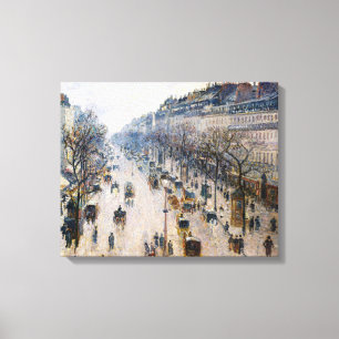Impressão Em Tela Pissarro - Boulevard Montmartre, Manhã de Inverno
