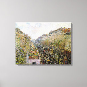 Impressão Em Tela Pissarro - Boulevard Montmartre, Mardi Gras