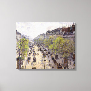 Impressão Em Tela Pissarro - Boulevard Montmartre, Primavera