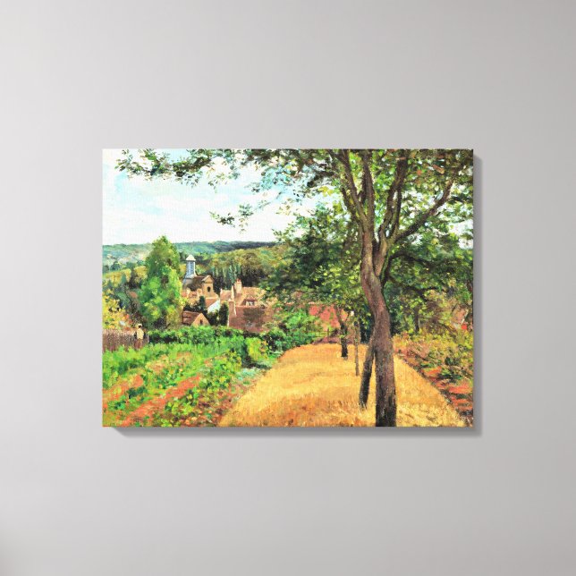 Impressão Em Tela Pissarro - Pomares de Louveciennes, belas artes, (Frente)