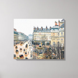 Impressão Em Tela Pissarro - Praça do Teatro Francês, Paris,