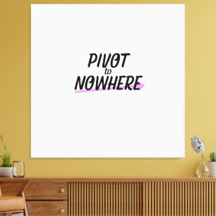 Impressão Em Tela Pivot para Nenhures   Arte de Parede Tipográfica G