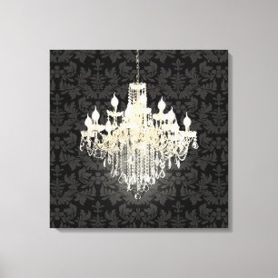 Impressão Em Tela PixDezines - Dano de cor DIY/Crystal Chandelier
