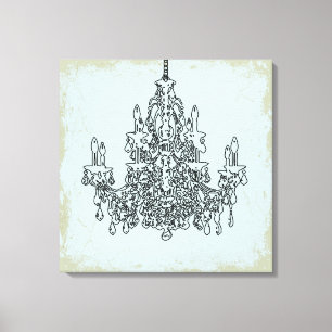 Impressão Em Tela PixDezines faça plano de fundo/candelabro preto