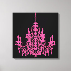 Impressão Em Tela PixDezines fundo de DIY/candeeiro de cristais rosa