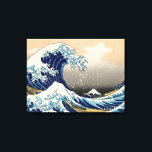 Impressão Em Tela PixDezines Vintage, Excelente Wave, Hokusai 葛 飾 北<br><div class="desc">PixDezinves Vintage da arte japonesa. A onda Excelente de Kanagawa é uma das mais vistas do mundo. O artista Hokusai,  1832 (Período Edo). Representando o okinami como as ondas do excelente,  NÃO como o tsunami. Melhorado digitalmente pela PixDezines. < 3="">Copyright © 2008-2014 PixDezines.com™ e PixDezines™ em zazzle.com</div>