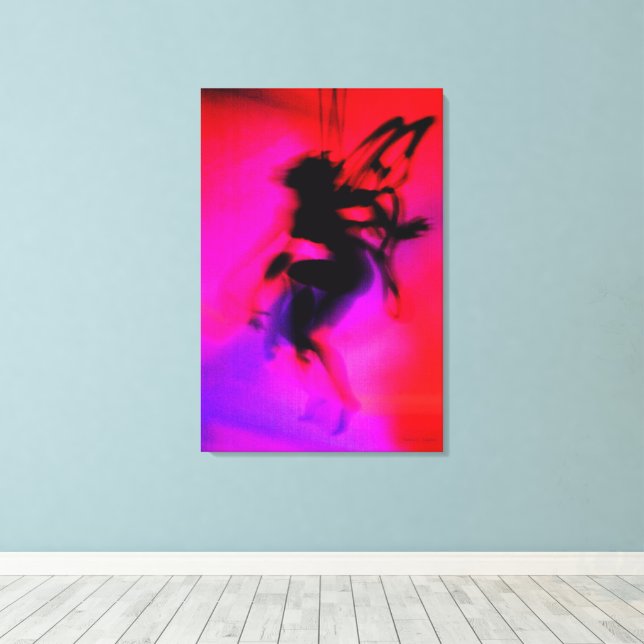 Impressão Em Tela Pixie dança a rosa (Insitu(piso de madeira))